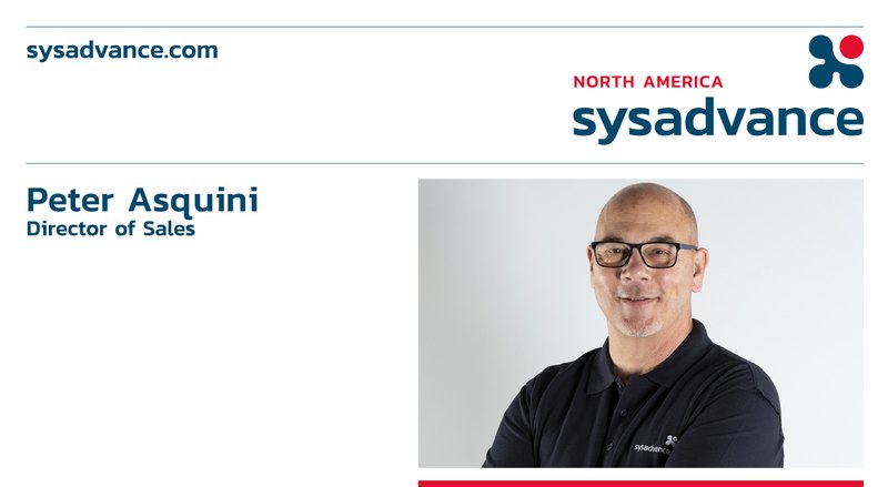 SYSADVANCE North America would like to welcome Peter Asquini
