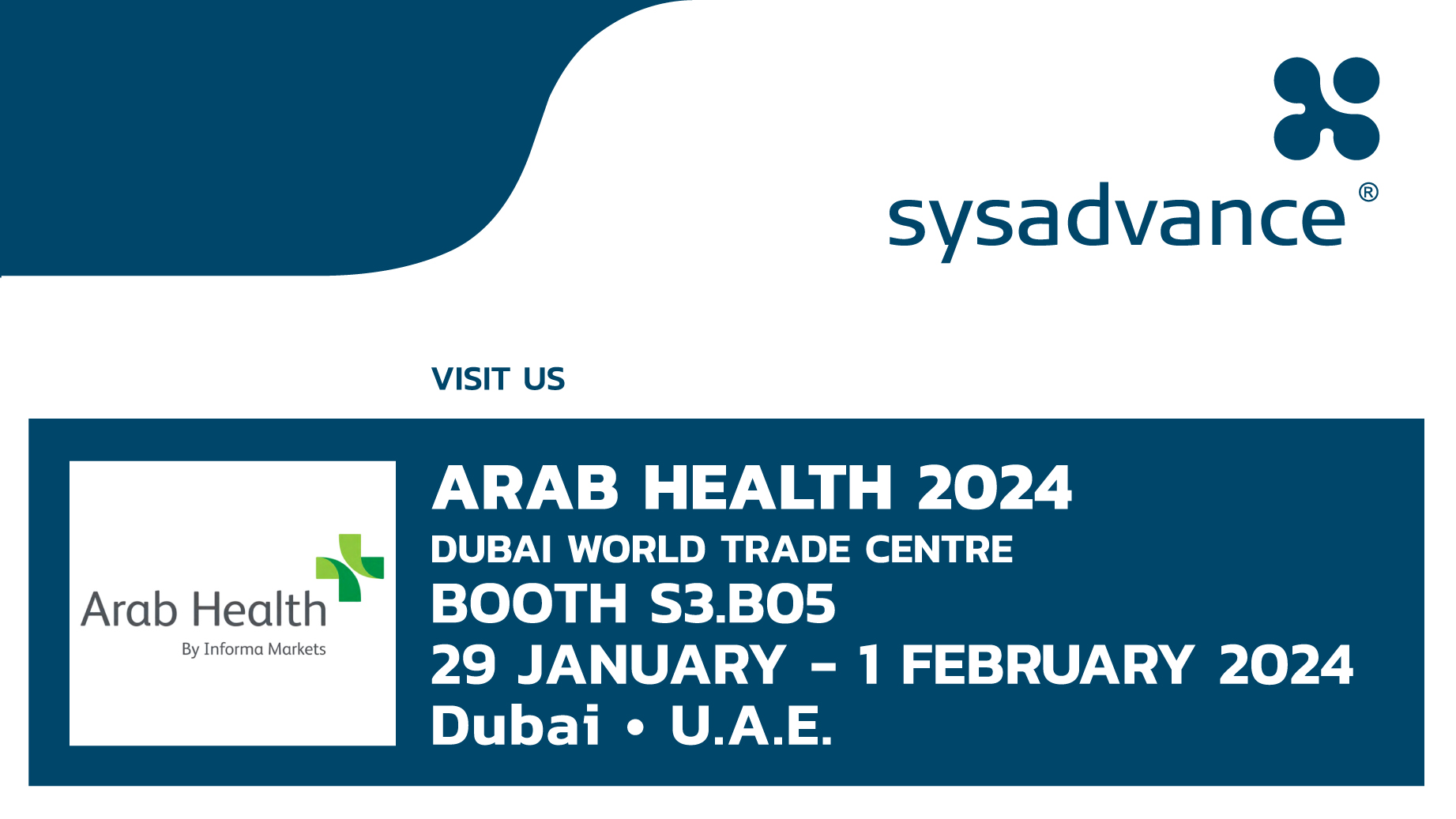 SYSADVANCE Arab Health 2024 Dubai Sysadvance